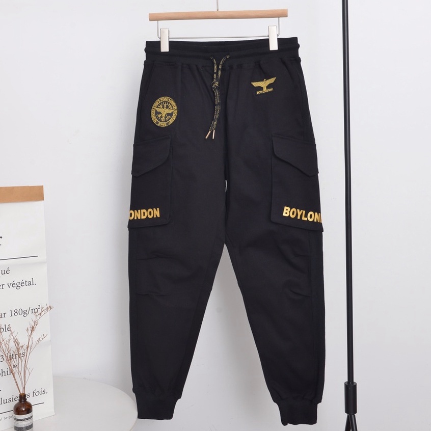 BOY LONDON counter terbaru pria dan wanita sama bronzing bordir elang kerajinan berat overall kasual