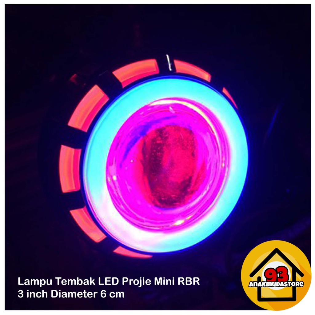 (LPR3) Lampu Projie Led Depan Utama Headlamp Variasi Motor