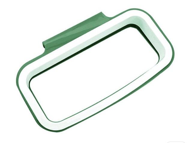 Rak Hanger Kantong Plastik Tempat Sampah - White/green