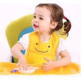 SLABBER SILIKON PLASTIK / CELEMEK MAKAN BAYI ANTI AIR / SLABBER SILIKON BAYI / Slabber