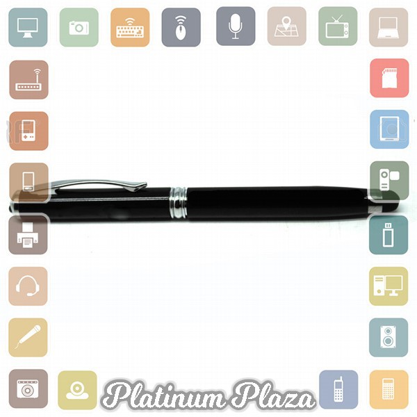 TaffLED 4 in 1 Senter + Laser Pointer + Pen + Stylus - T0054 - Black`5ZY89T-