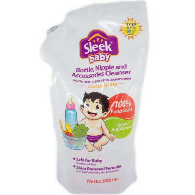 Sleek Baby Bottle Nipple And Accessories Cleanser 900ml Refill