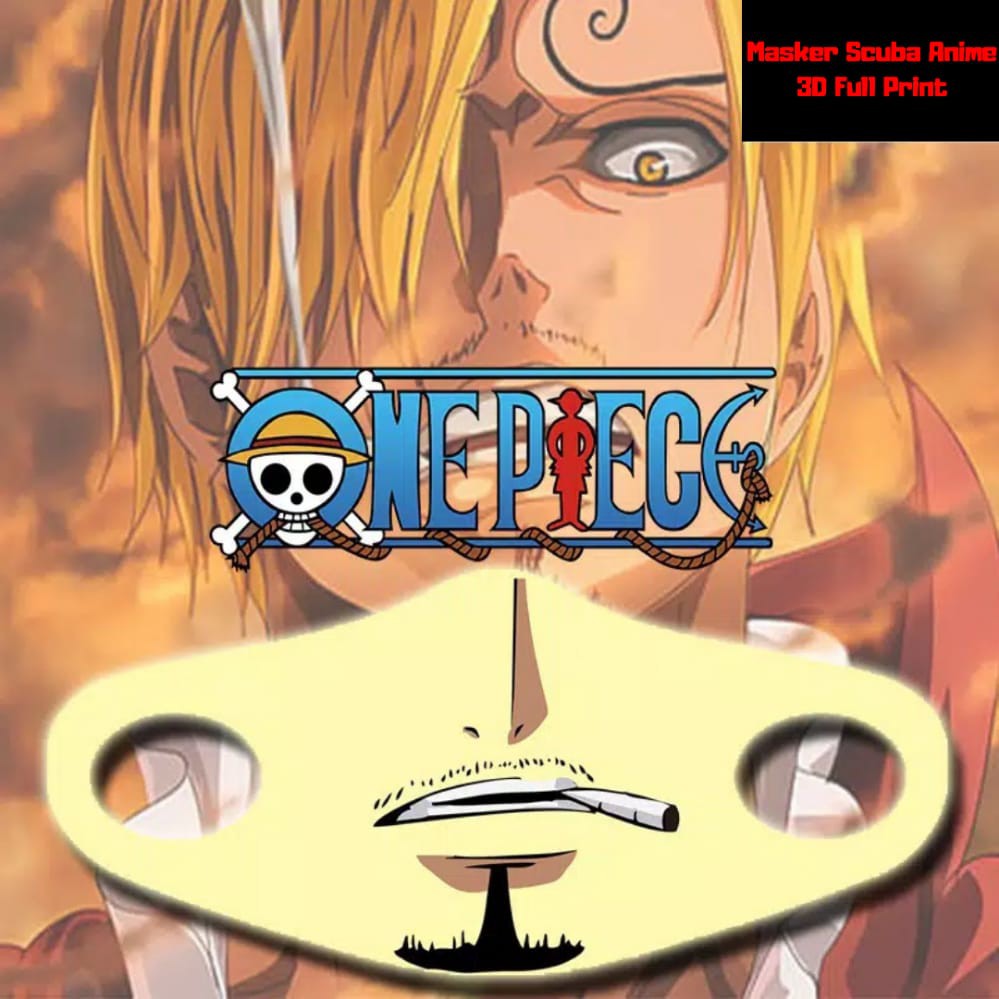 PROMO - Masker Scuba Anime Sanji Onepiece 3D Print