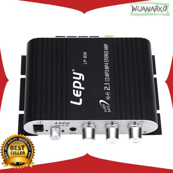 Lepy HiFi Stereo Amplifier Treble Bass Booster - LP-838 AMP11