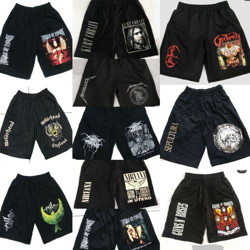 Jual Boxer menshort musik metal SLIPKNOT / CRADLE OF FILTH / PRAPATAN