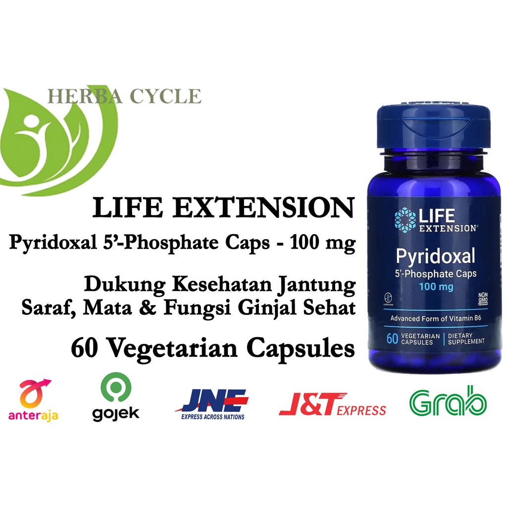 Life extension Pyridoxal 5 Phosphate Caps 100 mg 60 Veg Cap ORI USA