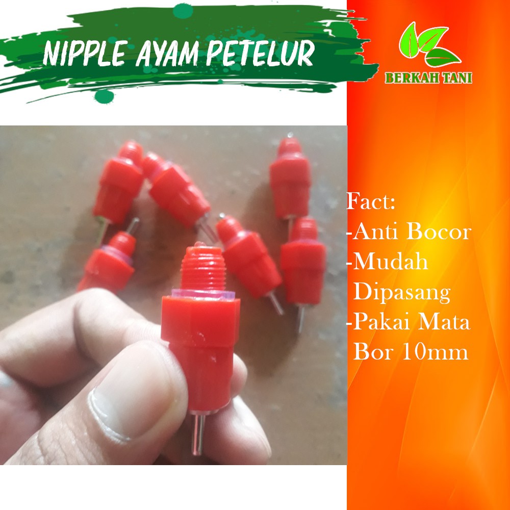 Nipel Nipple Nippel Niple Nepel Alat Minum Otomatis Ayam Petelur