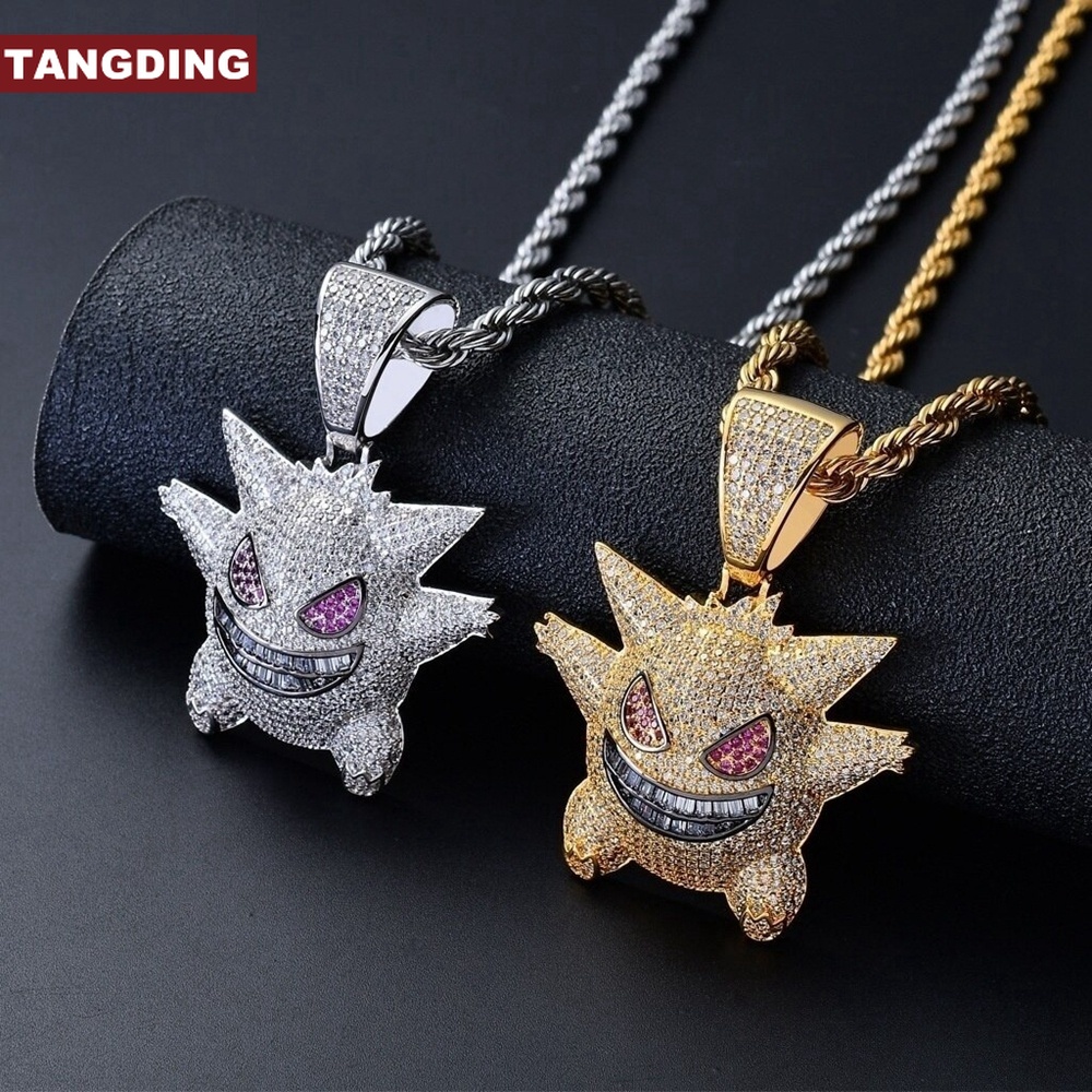 【COD Tangding】Kalung Liontin Kartun Pokemon Geng Ghost