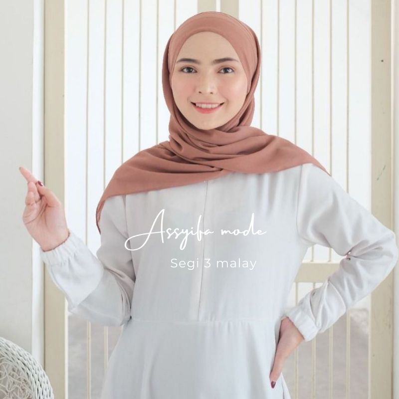 Hijab Instan SEGI EMPAT MELAYU / Ceruty babydoll