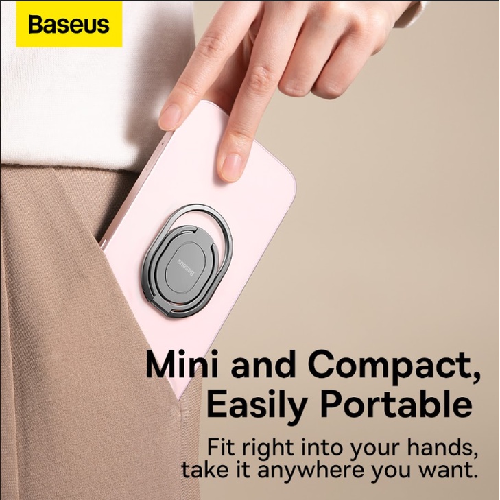 Baseus Ring Phone Holder Stand Cincin Hp Ring Bracket 360 Magnetic