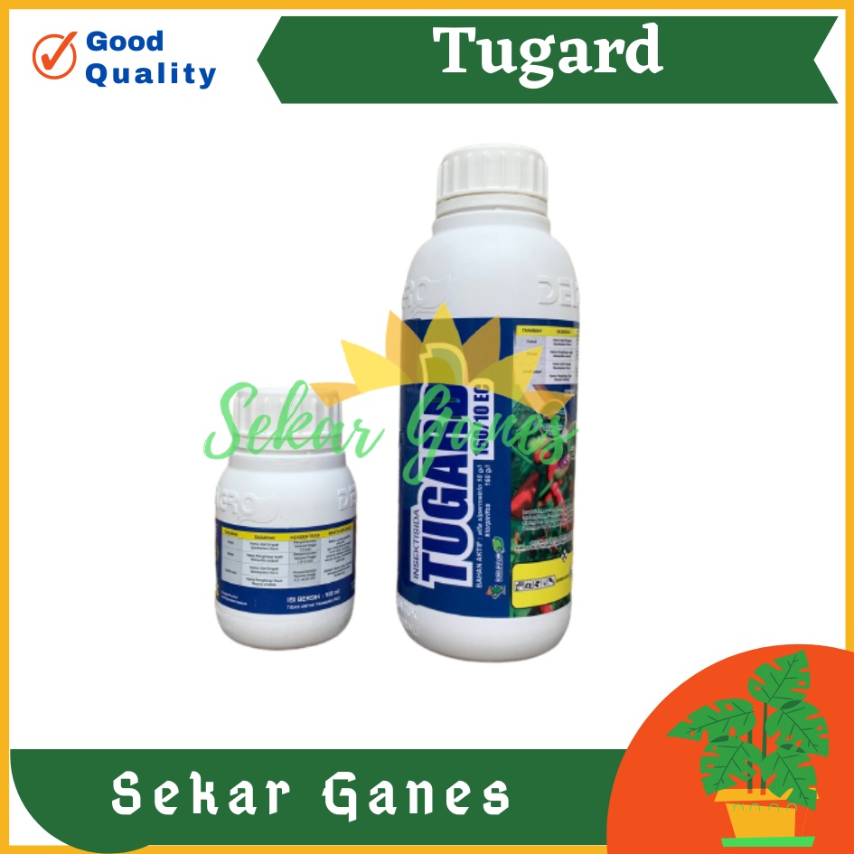 Obat Hama Tanaman Tugard 500 ml 160/10EC Digunakan Untuk Mengendalikan Hama Pada Tanaman Cabai Kedelai Kakao Dan Jarak Pagar Pestisida Tanaman Ulat Insektisida Kutu Putih Obat Hama Tanaman Tugard 100 ml Insektisida Tanaman