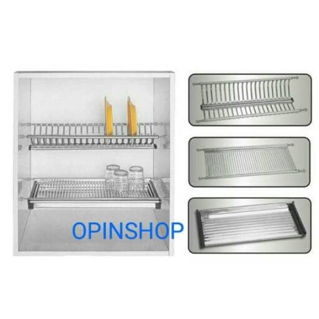  Rak  piring  di dalam kabinet kitchen  set  rak  dapur rak  