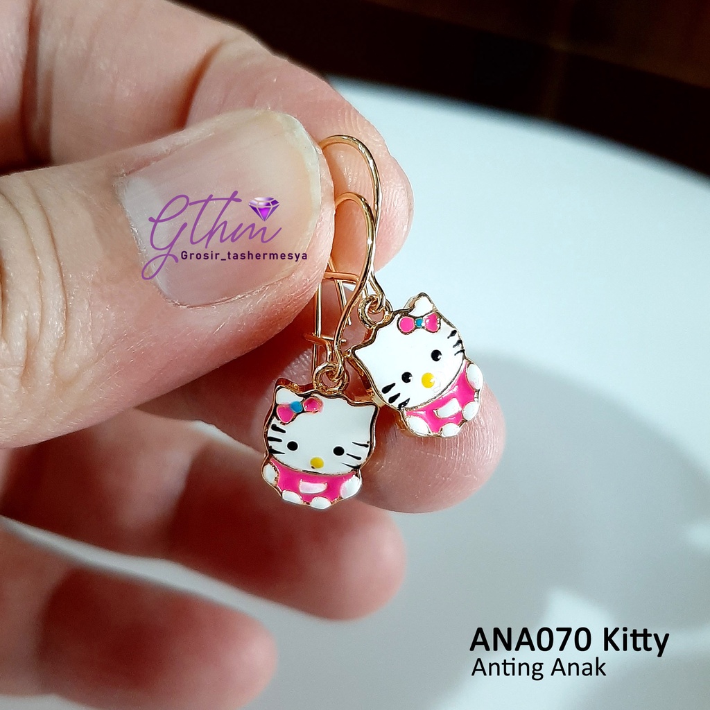 Anting Anak Kitty Gold Plated Jewelry Perhiasan Import Anti karat Cocok untuk anak-anak dan remaja ana070