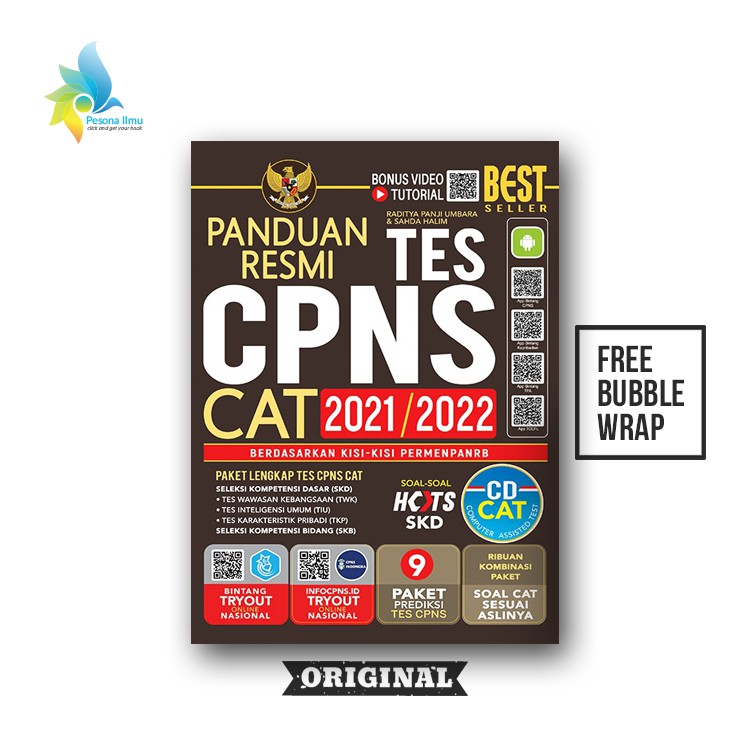 Ready Stok!!! PANDUAN RESMI TES CPNS CAT 2021/2022 (Plus CD) - Best Seller - Raditya Panji Umbara