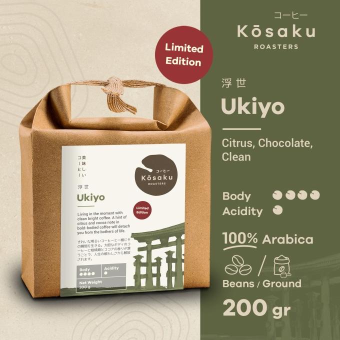 

[COD] Kosaku Ukiyo Coffee Beans 200gr - Biji Kopi Arabika [COD]