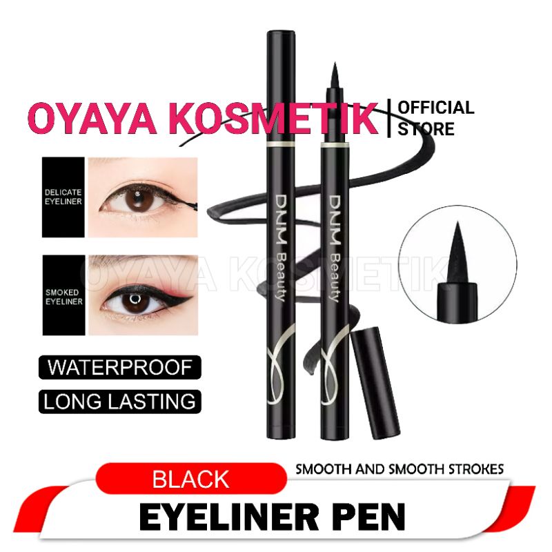 DNM Eyeliner Pen Pencil  Eye Liner Warna Hitam Tahan Lama Tidak Mekar Waterproof DNM BLACK Dnm Beauty Long Lasting Pensil Bulu Mata Tahan Air Warna HITAM Berkualitas OYAYA KOSMETIK PEKANBARU RIAU GROSIR &amp; ECER