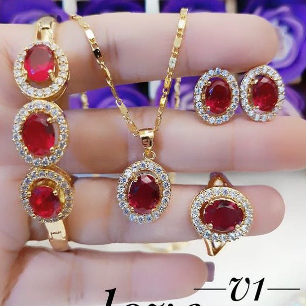 xuping set perhiasan lapis emas 24k 0431l