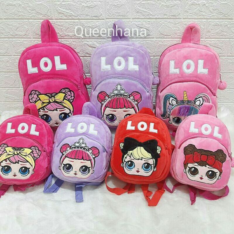 Tas Ransel Boneka Anak Kaki Gantung Kuromi Tas Boneka