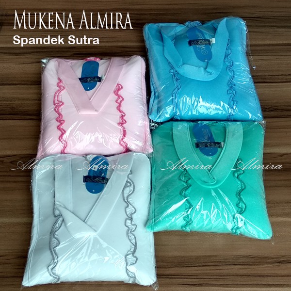 Mukena Dewasa  Mukenah   Polos  Telekung Prayer set Almira  Spandek Sutra Griyaraditya