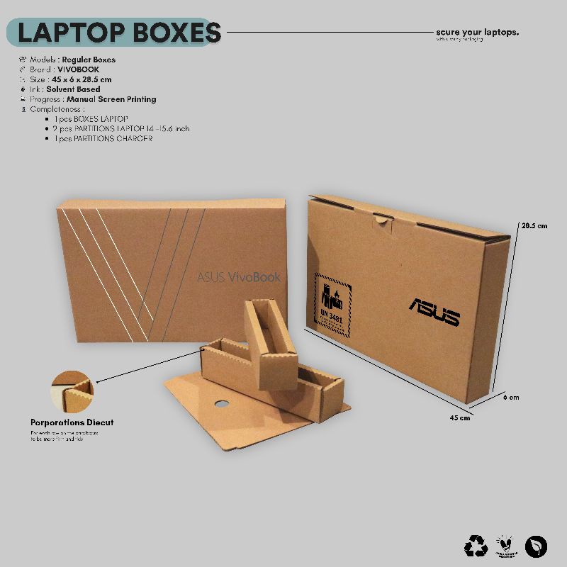 

Kardus Dus Box Kotak Tempat Laptop Asus Vivobook