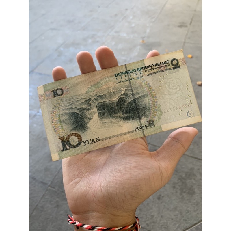 uang china 10 yuan asli