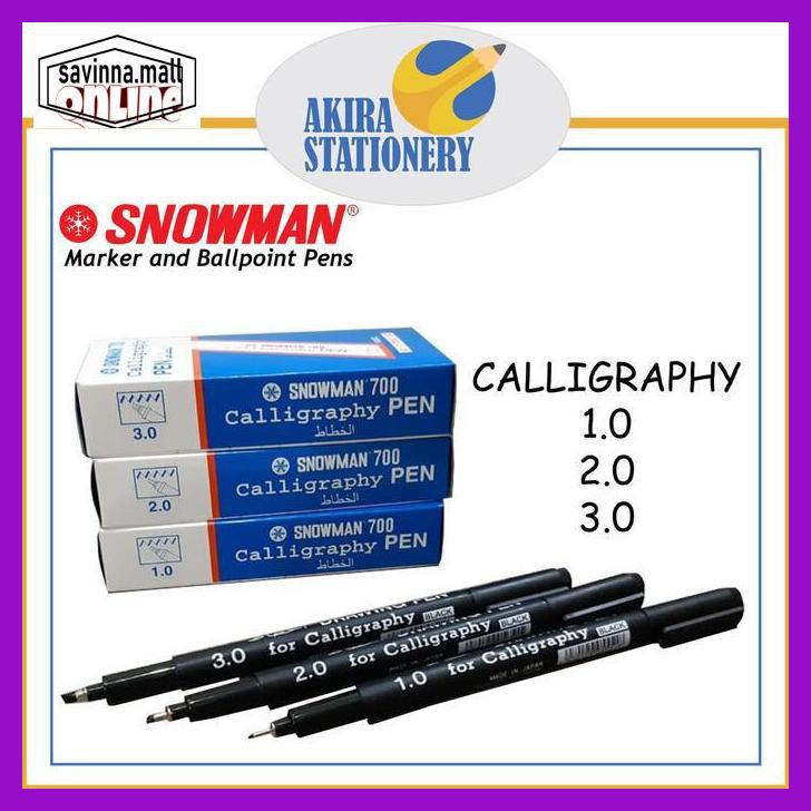 

U0Uo879- Spidol Kaligrafi / Pulpen Kaligrafi / Drawing Pen Calligraphy Snowman - 1.0 Kaligrafi