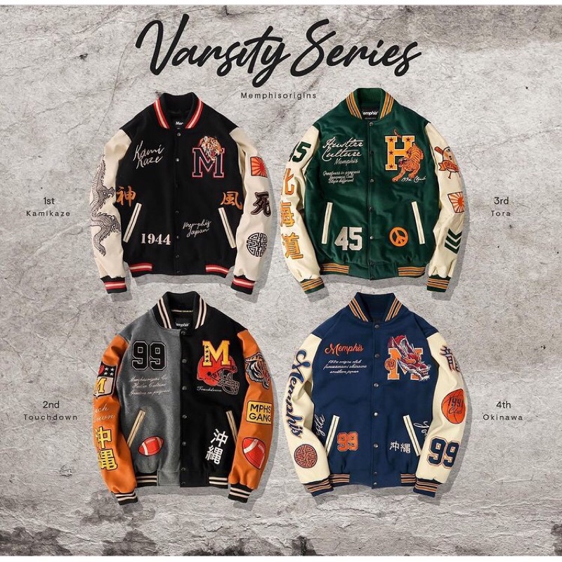 VARSITY JACKET  TORA OKINAWA