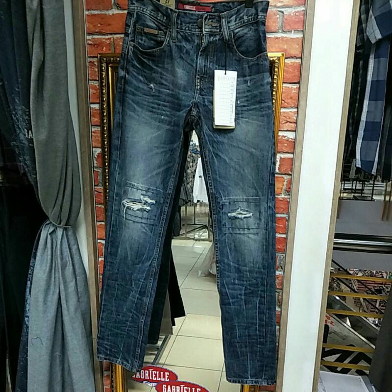 Gabrielle Celana Jeans Sobek original