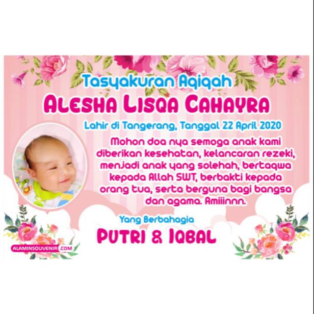 Jual Spanduk Banner Tasyakuran Aqiqah | Shopee Indonesia