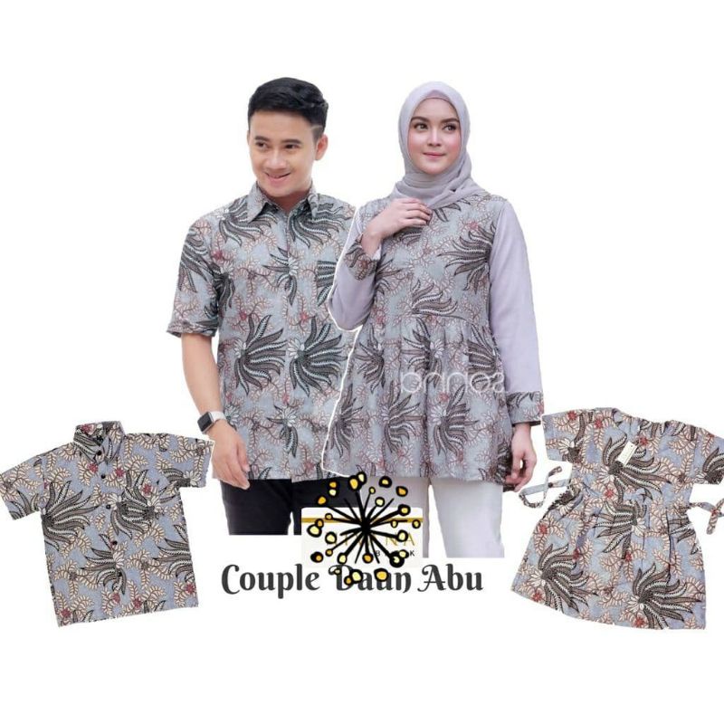 Couple Keluarga Sarimbit Batik Family Seragam Nikahan Couple Batik Fashion