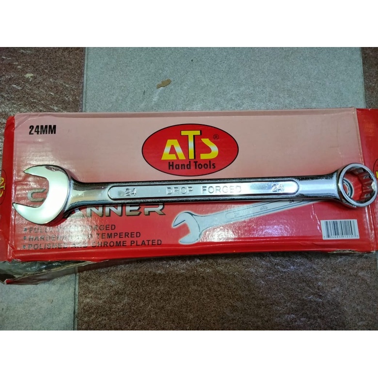 ATS Kunci Ring Pas 24 mm Kunci Kombinasi 24mm Combination wrench