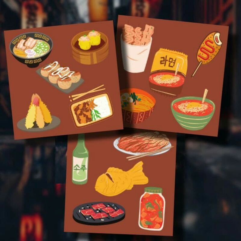 

STICKER KOREAN JAPANESE FOOD AESTHETIC by KAESHOP