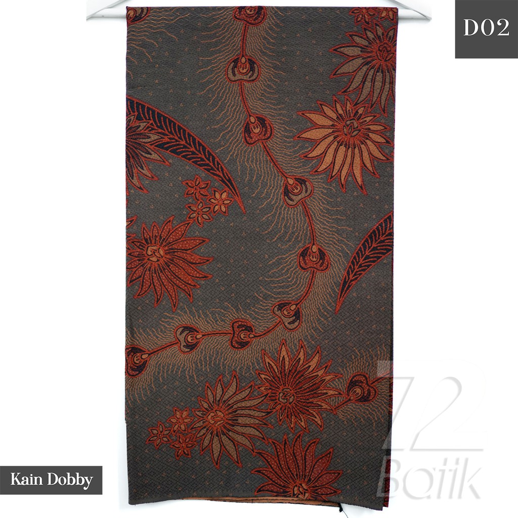 KAIN BATIK PREMIUM Dobby Motif Kembang Sekar Warna Hijau Ijo Alam Orange Hitam 726104 Cap 72 Jarik Jarit Samping Kebat Panjang Batik Dobby Modern Premium Bahan Seragam Batik Pernikahan Kantor Keluarga Murah Kamen Jadi Batik Bali Lembaran