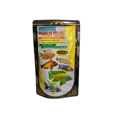 AKARI PREMIUM YELLOW CICHLID 100gr 100 gr Pelet Makanan Ikan