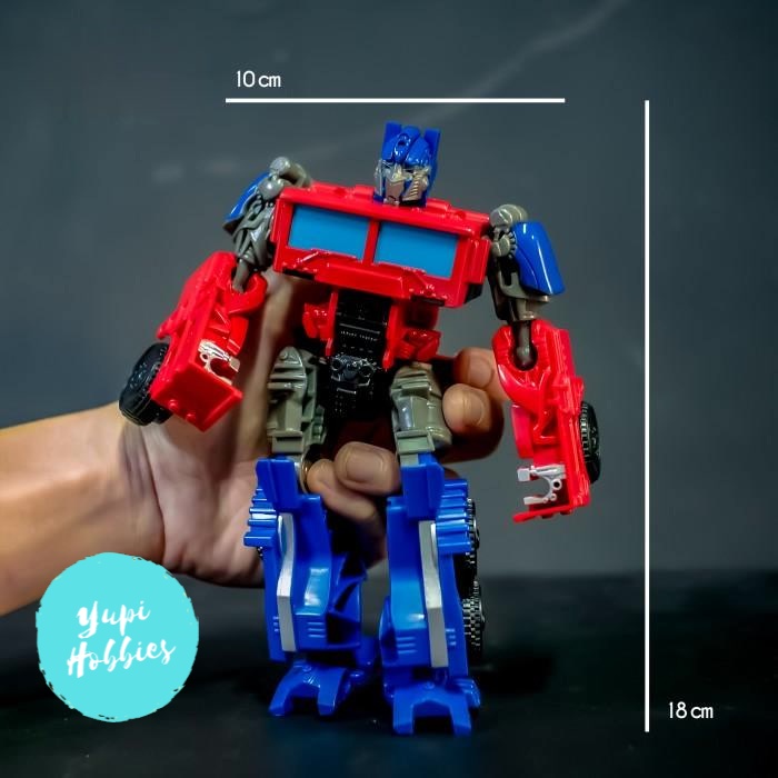 Robot Transformers BESAR Termurah ,Mudah dirubah dan TAHAN BANTING - Biru Muda