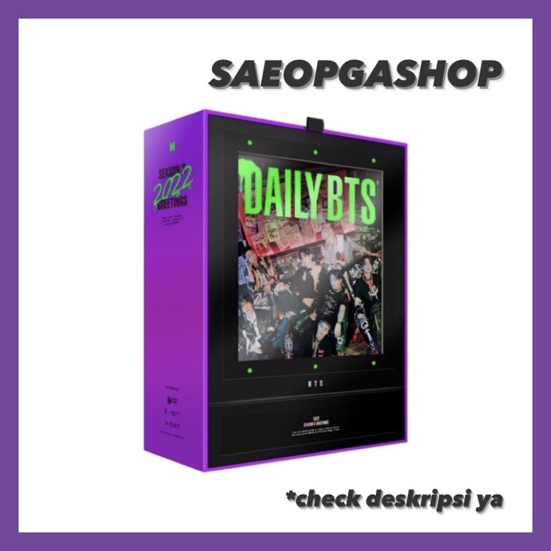[SHARING] BTS - SEASONS GREETINGS 2022 DVD FULLSET & SHARING SEASON SEASON’S GREETING 22 OUTBOX PHOT