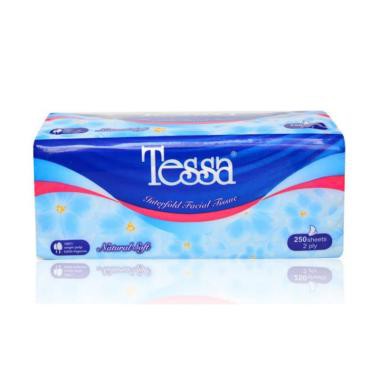 Tisu Tessa 250 ply Facial Natural Soft - Tissue Tessa - Tissu Tessa Murah