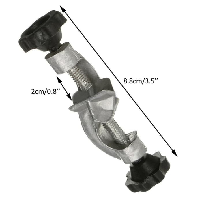 Clamp As Holder Besi Bracket Penyangga 90 derajat Laboratorium *SW09