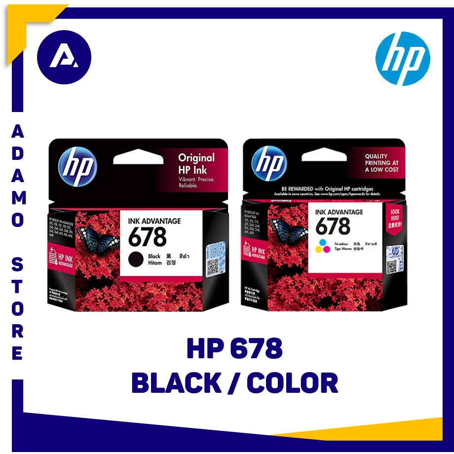 Tinta HP 678 Original Ink Cartridge (Black / Color)