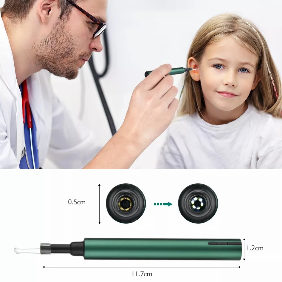 NA - Wifi Endoscope Camera HD Ear Cleaning Korek Kuping Anak Kamera P40