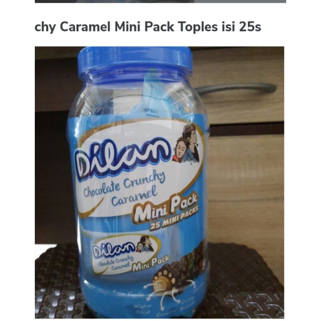 

Coklat dilan dengan kemasan toples