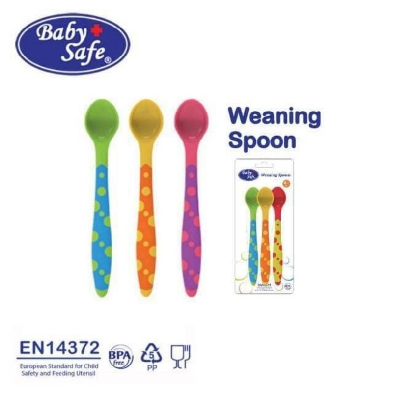 Baby Safe Weaning Spoons 3 pcs sendok makan bayi BS351