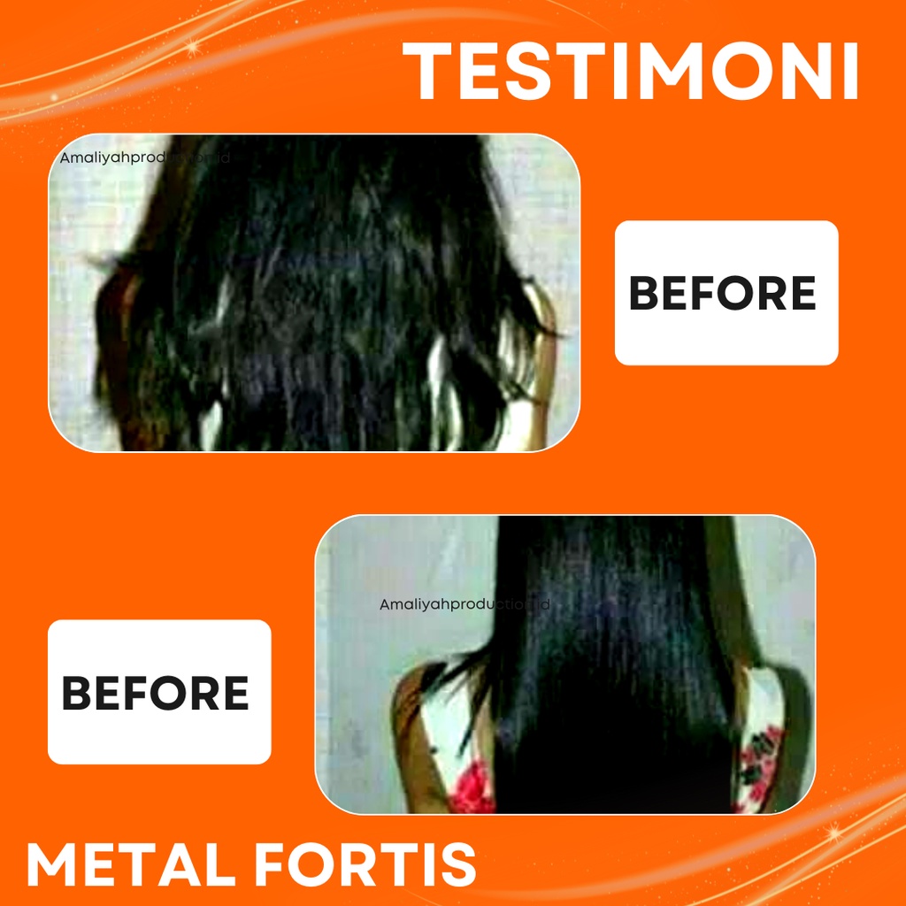 Shampo Pelurus Rambut Permanen Tanpa Catok Obat Penumbuh Rambut Lebat Cepat Pemanjang Shampoo Metal Fortis Longlife Original