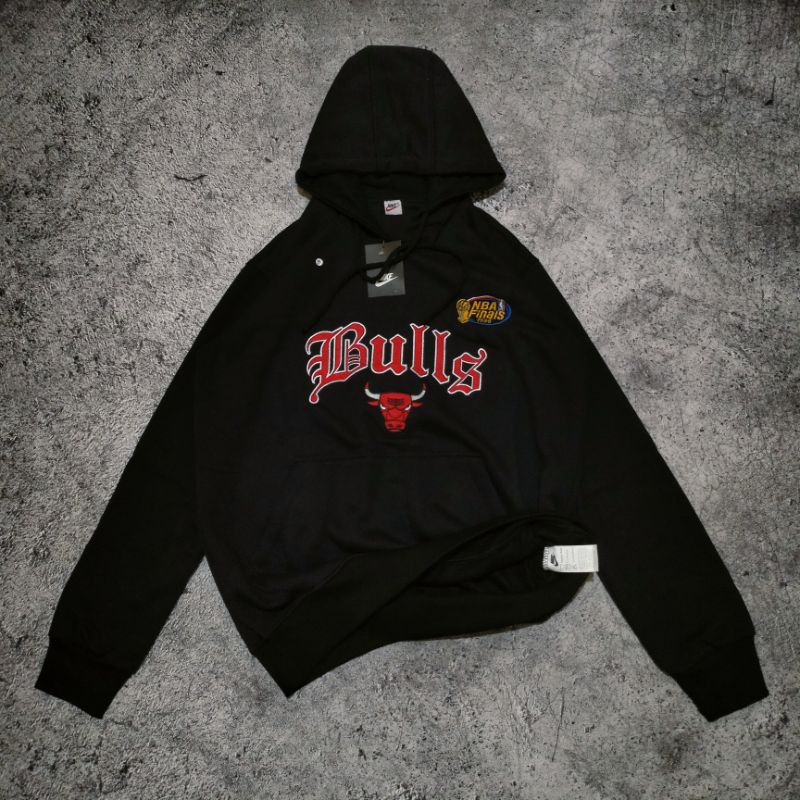 SWEATER HOODIE MITCHELL &amp; NESS X BULLS BATIK FULLTAG &amp; LEVEL