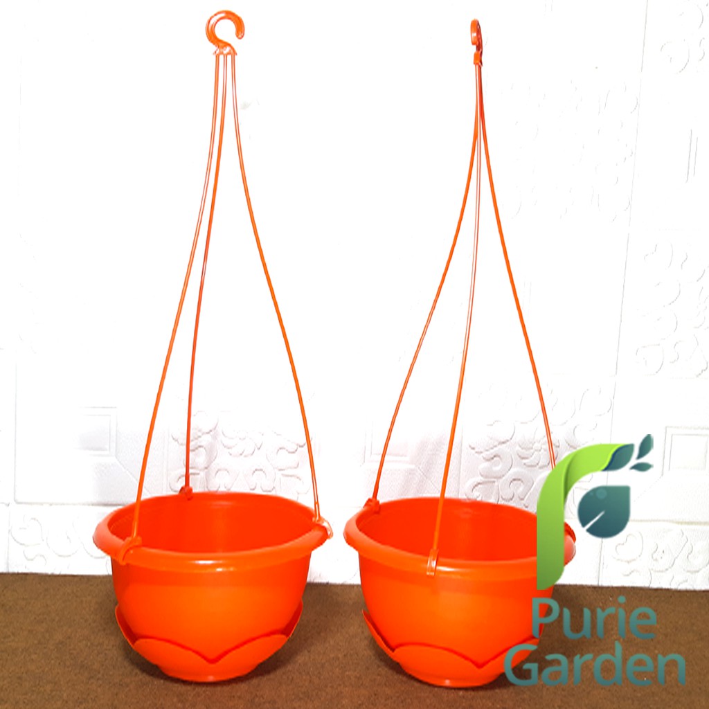 Pot Gantung Bunga Warna Warni 21.5 cm PG KDR