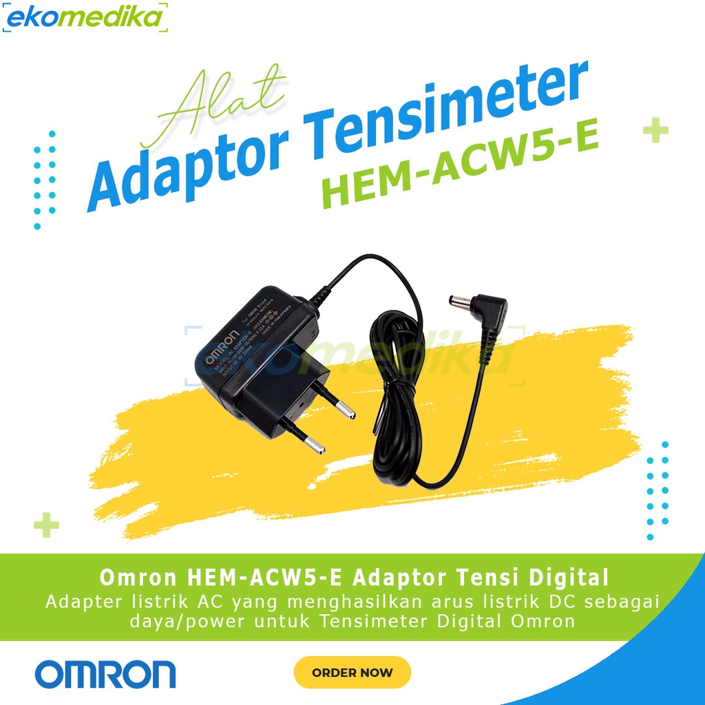 AC Adaptor Tensimeter OMRON Original / OMRON Adaptor Tipe S