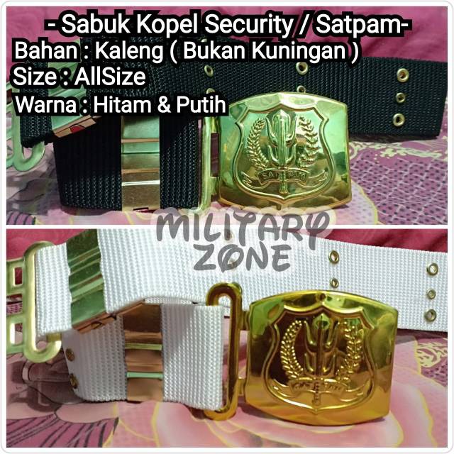 AM Promo Shopee COD !! GROSIR SABUK KOPEL SECURITY SATPAM KEAMANAN IKAT PINGGANG NYLON RIM RIEM