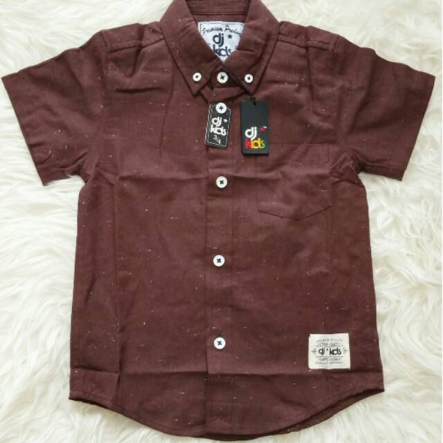 Kemeja anak DJ kids (chocolate)