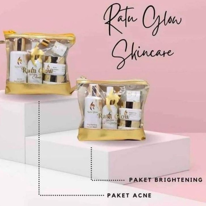 Ratu glow reguler brightening acne original kemasan baru bpom skincare by agus apoteker glowing