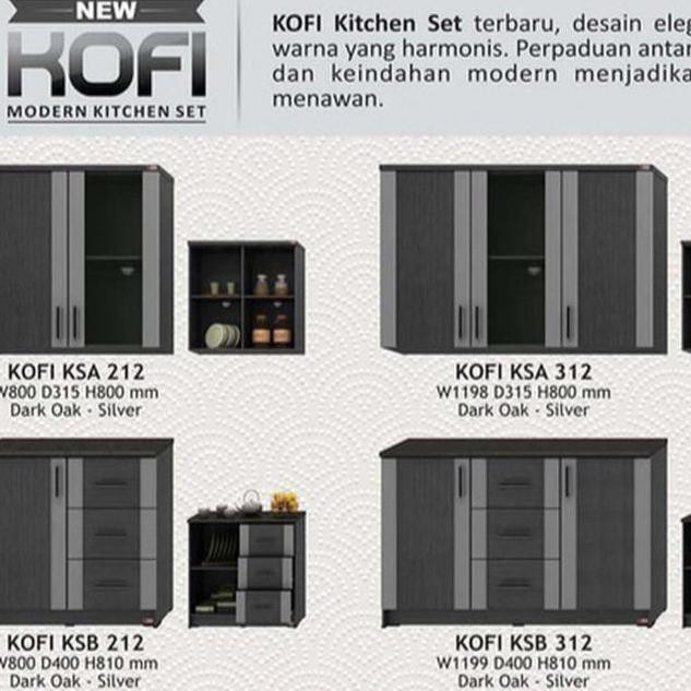 Kitchen Set Atas / Lemari Dapur Atas / Rak Dapur Atas Kofi Activ - 2 Pintu Terbaru